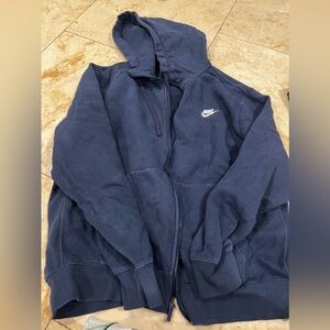 SIZE LARGE NIKE SWEATER- OK CONDITION JUST STEAM